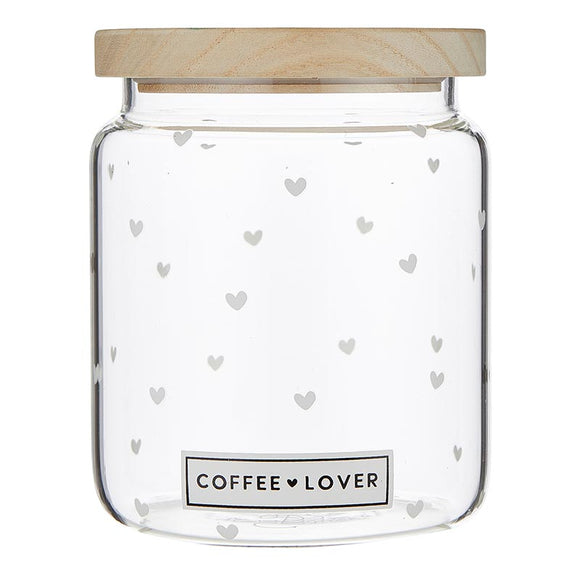 Coffee Lover Glass Canister