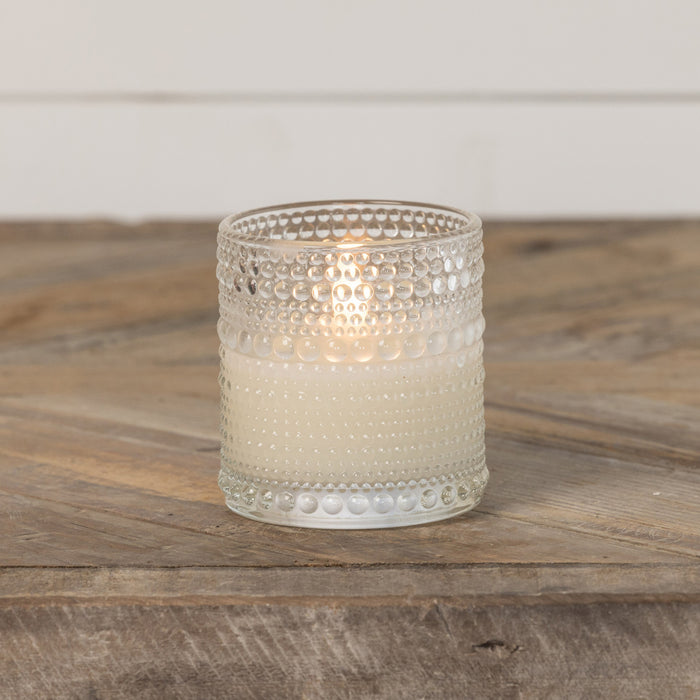 3.25" Dotted Glass 3D Flame LED Candle