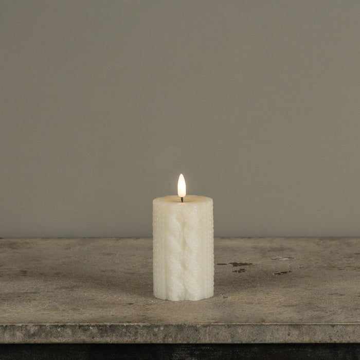 Cream Sweater Timer Candles