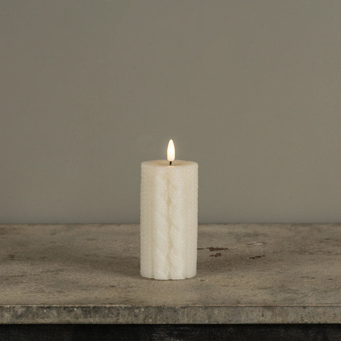 Cream Sweater Timer Candles