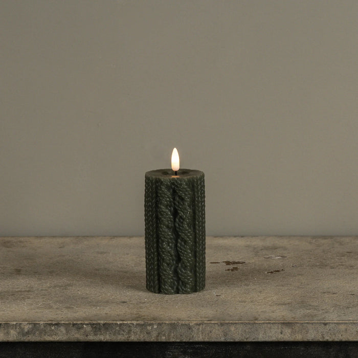Dark Green Sweater Timer Candles