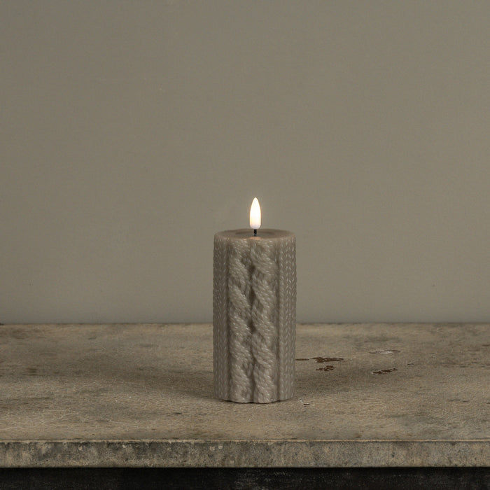Taupe Sweater Timer Candles