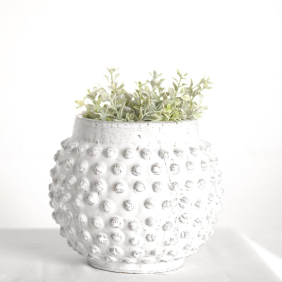 White Dot Vase