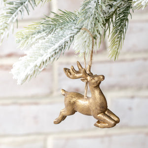 Gold Deer Ornament