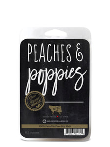 Peaches & Poppies Candles & Melts | Milkhouse Candle Company