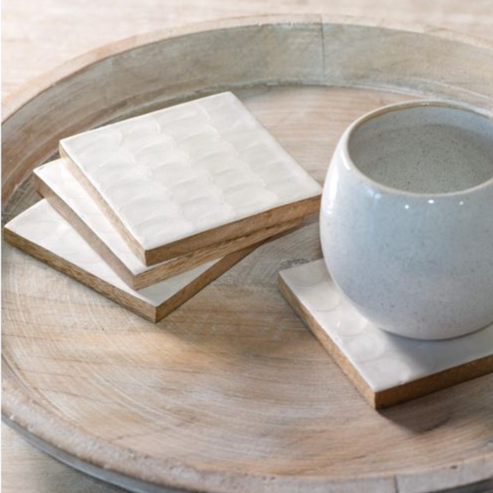 Scalloped Coasters Set of 4
