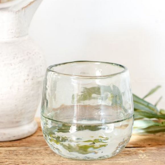 Hammered Glass Cup