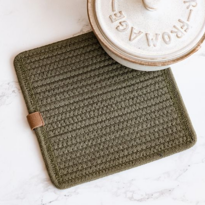 Olive Square Hot Pad