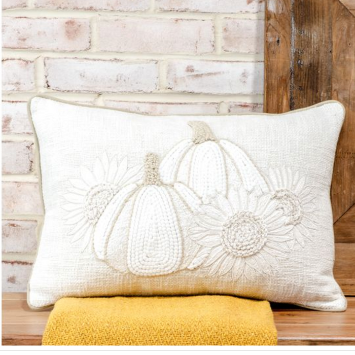 Pumpkin Daisy Pillow - IN STORE PICKUP ONLY