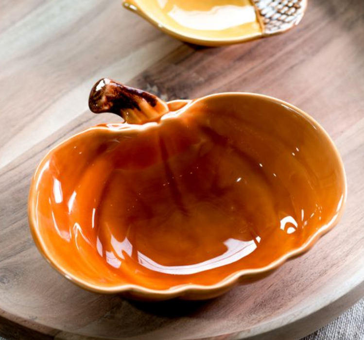 Orange Pumpkin Bowl 8"