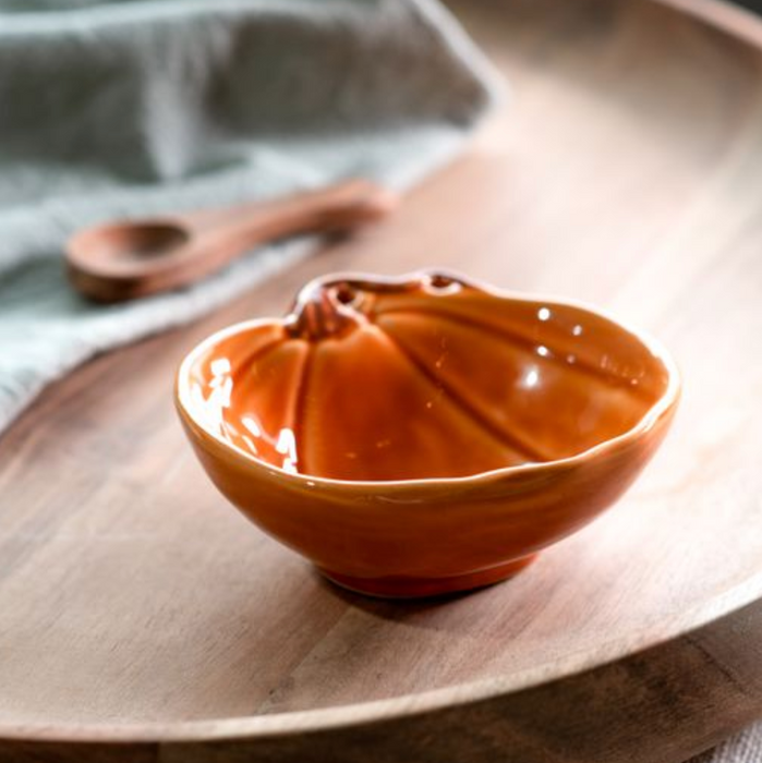 Orange Pumpkin Bowl 4"