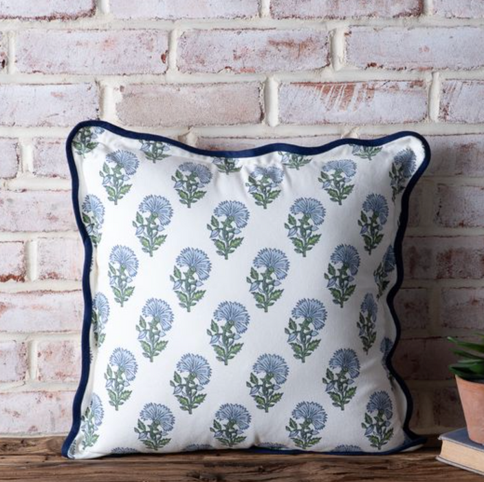Aster Blue/White Pillow
