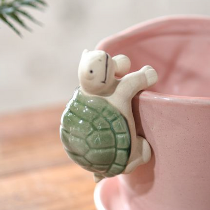 Green Turtle Pot Hanger