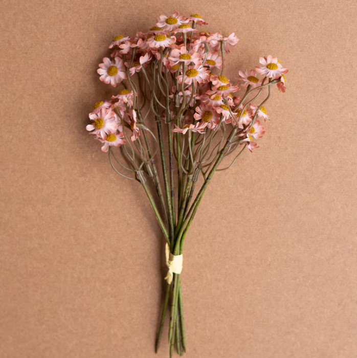 Pink Faux Chamomile Bundle 10"t