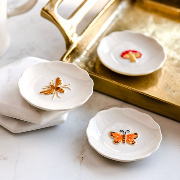 Bee/Butterfly/Mushroom Plates