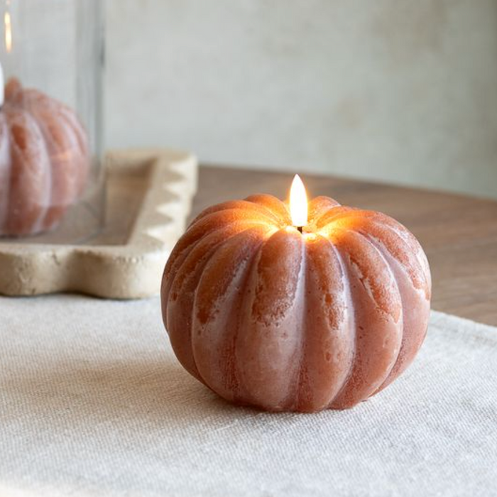 LED Pumpkin Candle 5"