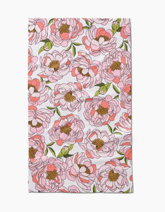 Peony Paradise| Geometry Kitchen Dish Tea Towel