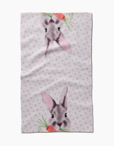 Polka Dot Bunnies | Geometry Kitchen Dish Tea Towel