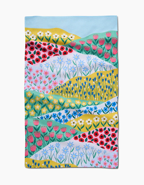 Spring Fields | Geometry Kitchen Dish Tea Towel