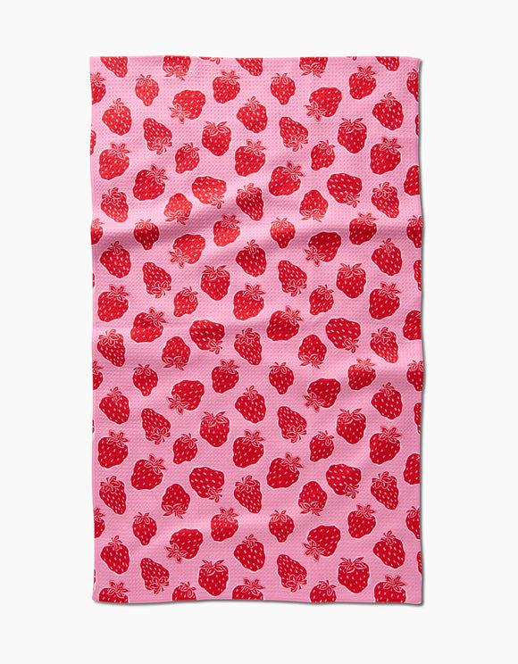 Strawberry Fields | Geometry Kitchen Dish Tea Towel