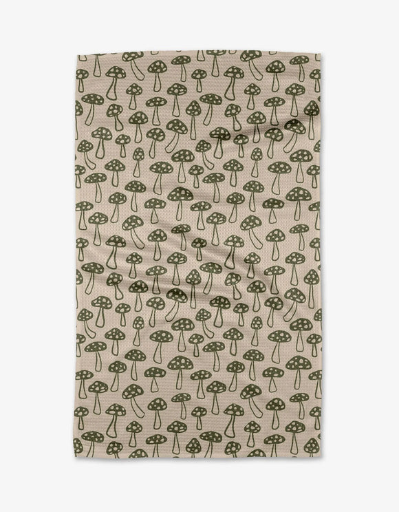 Woodland Mushroom | Geometry Kitchen Dish Tea Towel