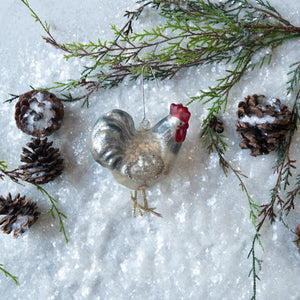 Black Tailed Rooster Ornament