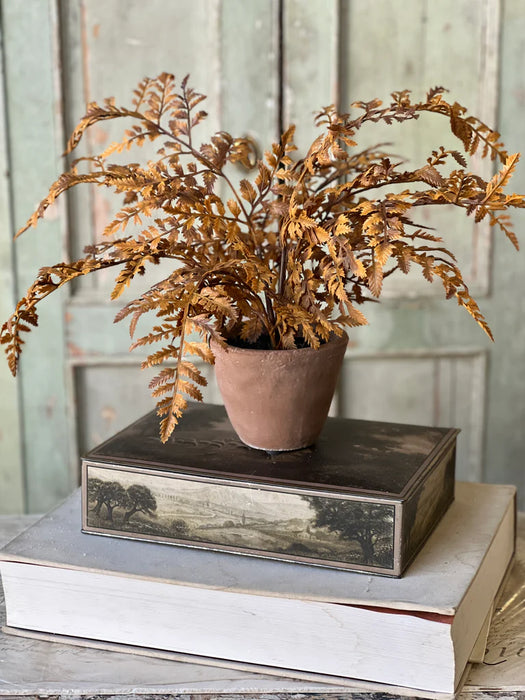Autumnal Fern Potted | 18" | Cinnamon