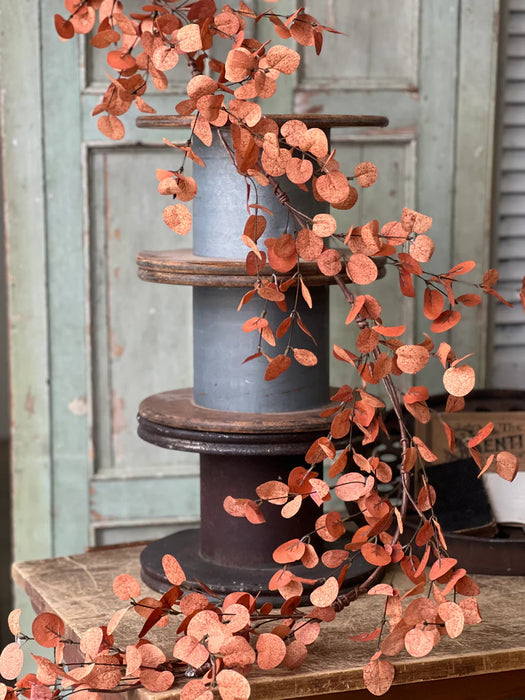 Penny Leaf Garland | 6' | Red