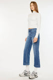 High Rise Relaxed Cropped Flare Jeans Kan Can