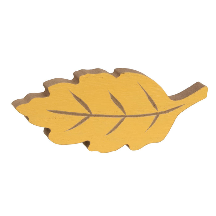 Carved Wooden Fall Leaves Sitters