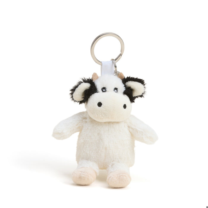 Black and White Cow Warmies Keyring