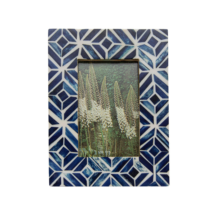 Blue Mosaic 4x6 Picture Frame