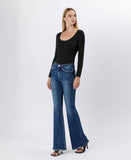 High Rise Full Length Flare Jeans LV1524