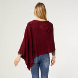 Kiara Lightweight Poncho - Fig | Coco + Carmen