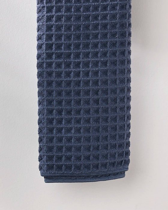Midnight Blue Waffle Hand Towel