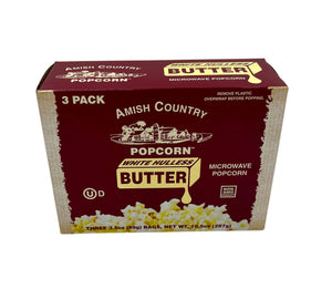 3pk Microwave Buttery White Popcorn