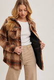 Brushed Flannel Plaid Shacket