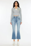 High Rise Cropped Bootcut Jeans Kan Can