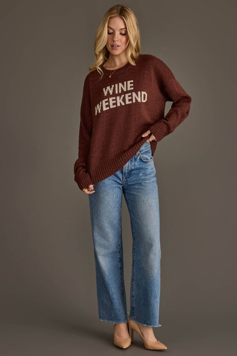 Burgundy Wine Weekend Lightweight Sweater