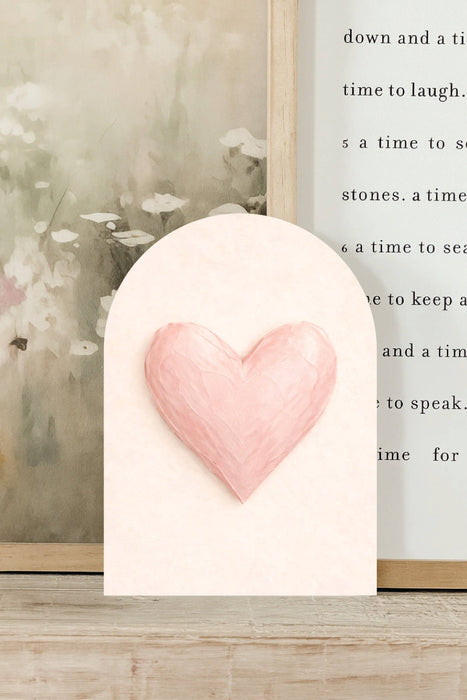 Soft Pink Heart Arch w/ Stand - Mini