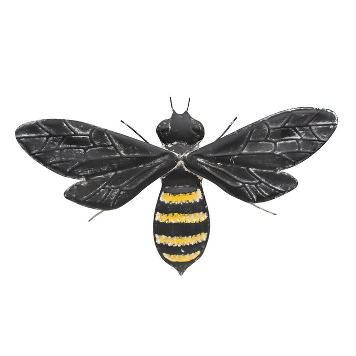 Black Bee Metal Wall Decor