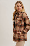 Brushed Flannel Plaid Shacket