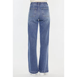 High Rise Wide Leg Medium Wash