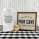 10x10 Welcome To The Man Cave Sign Fathers Day Gifts