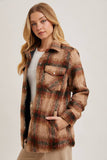 Brushed Flannel Plaid Shacket