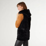 Lyric Faux Fur Hooded Vest FINAL SALE