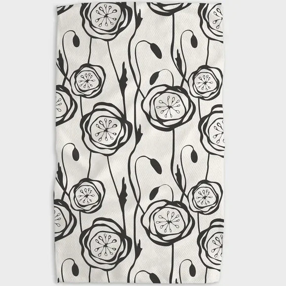 Smell the Flowers | Geometry Kitchen Dish Tea Towel