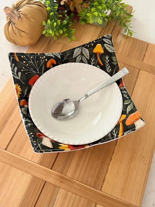 Fall Mushrooms Bowl Cozy