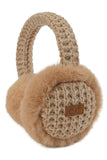 Heather Knitted Faux Fur Earmuffs