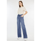 High Rise Wide Leg Medium Wash